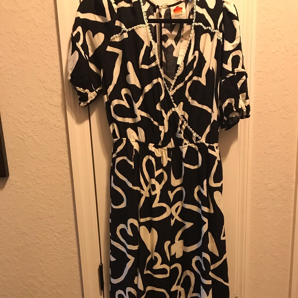 Farm for Rio Anthropologie Jumpsuit